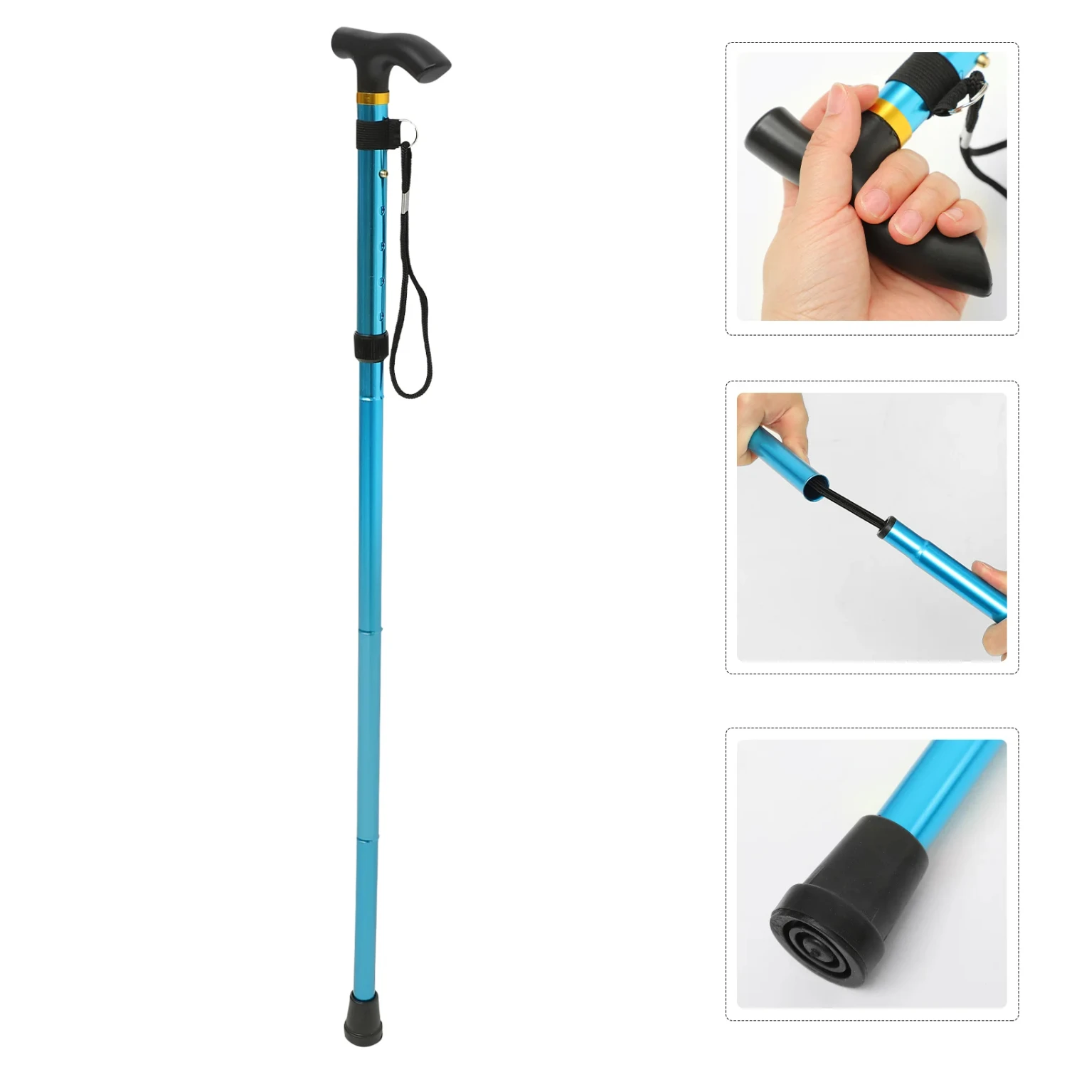 Складная трость складная палка регулируемые алюминиевые кости для Senderismo
