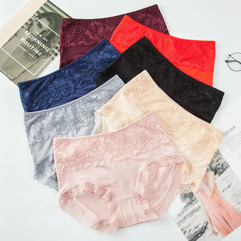 

2022 New Arrival Panties Sexy Lace Lingerie Female Soft Lift Up Underwear Ladies Underpants Floral Briefs Woman's Panty P312
