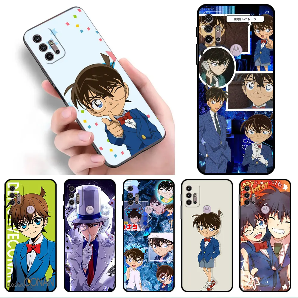 

Detective Conan Anime Case For Motorola G60 G30 G22 G52 G51 G71 G60s G31 G200 G9 G8 Plus One Fusion Edge 20 40 Phone Coque