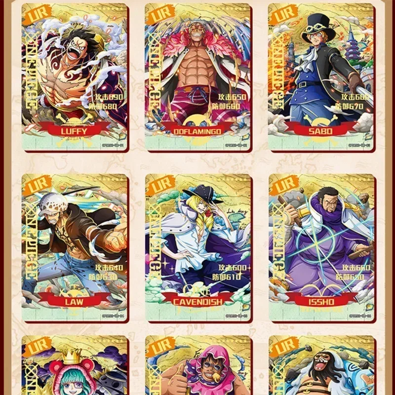 Оригинальная цельная карта Luffy Empress Nami Zoro Robin Bounty Card аниме периферийная коллекция