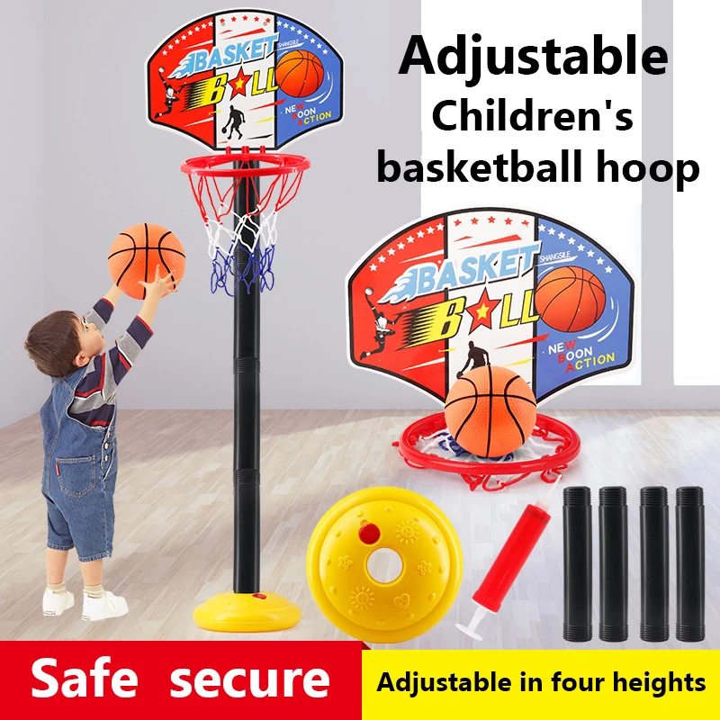 Children Basketball Playing Set Basketball Hoop Board Height Adjustable Goal Game Mini Indoor Boy Kids Parent-child Activity Toy