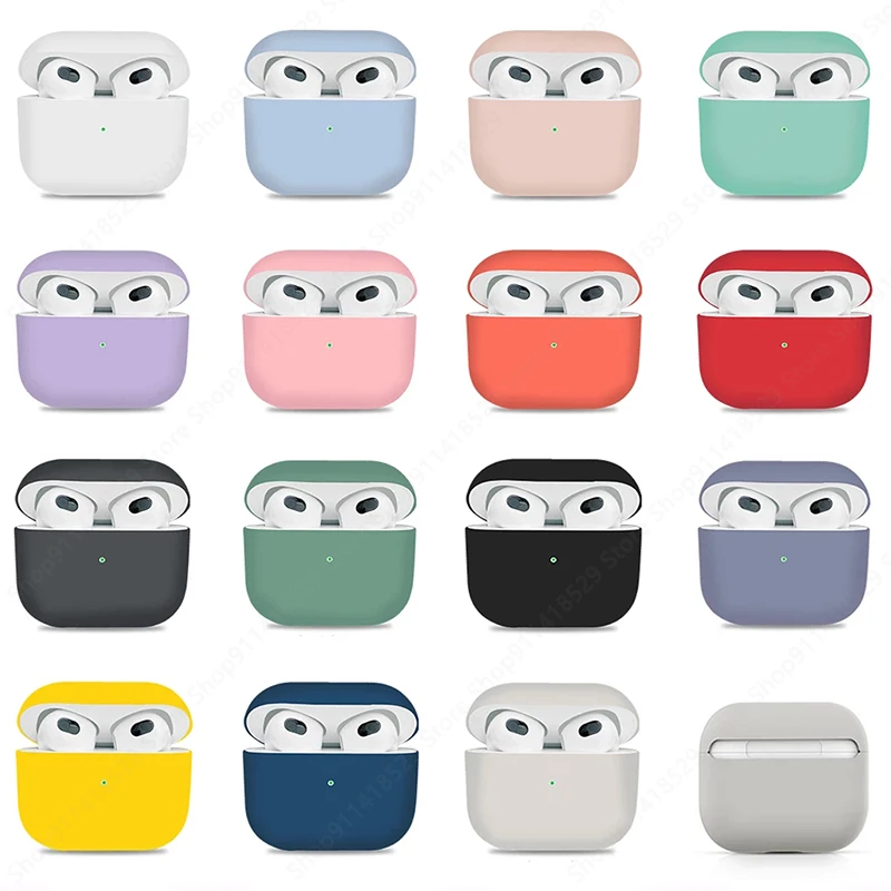 Мягкий силиконовый чехол для Apple AirPods 3 новинка 2021 года беспроводных наушников Air
