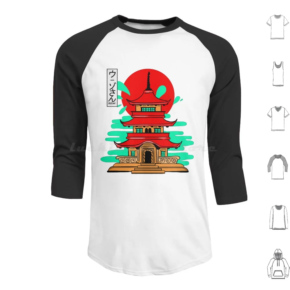 

Ouzosan-Temple Hoodie cotton Long Sleeve Japanesetemple Zen Spirituality Serenity Interior Cleanlines Meticulousdetails