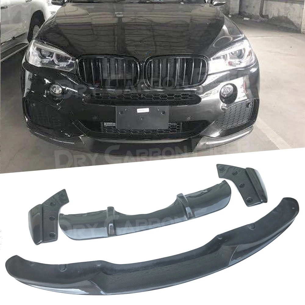 

Carbon Fiber Front Bumper Lip Spoiler Rear Diffuser Splitters For BMW X5 F15 M-Tech M Sport 2014-2018 FRP Body Kit
