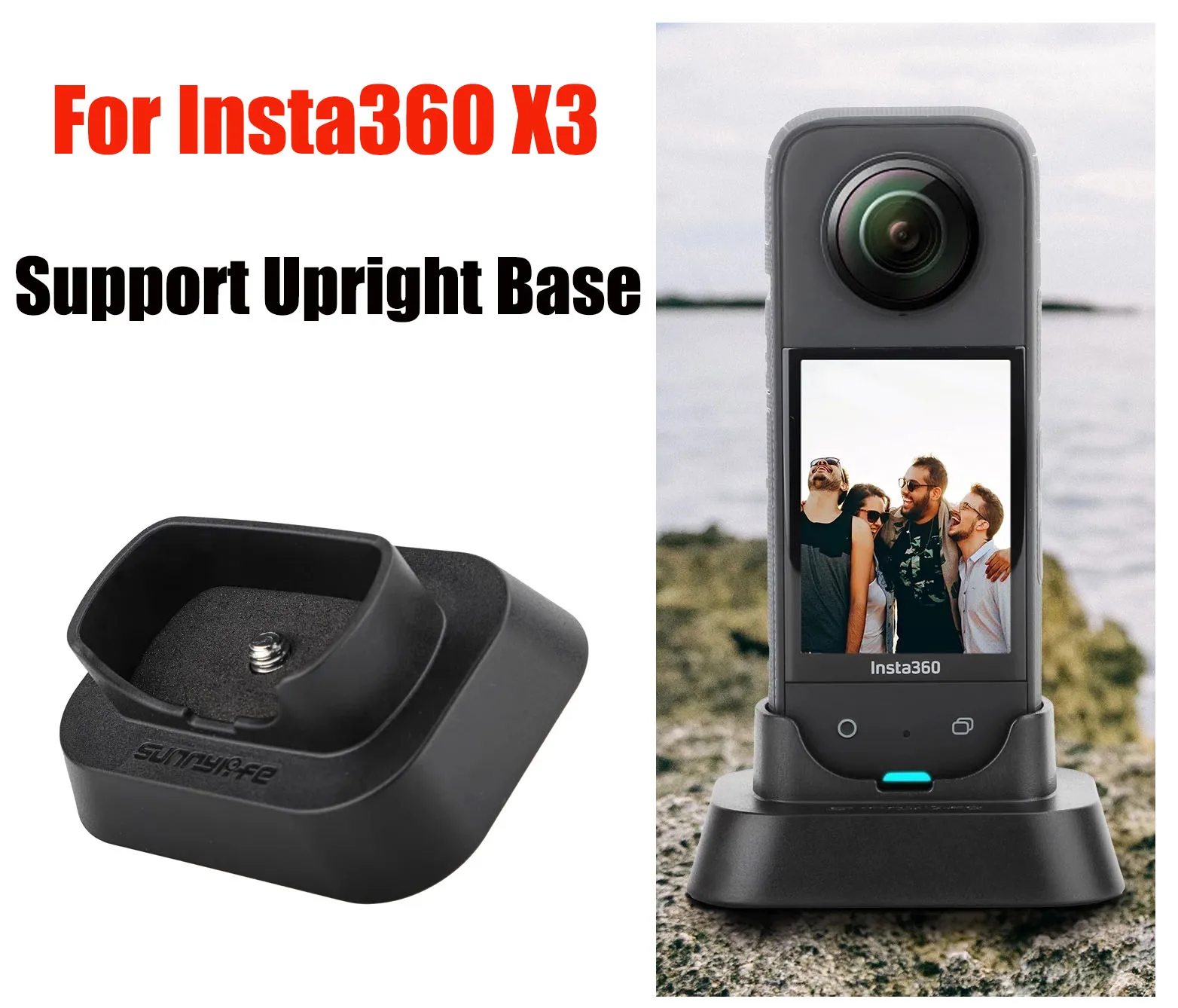 

Support Upright Base for Insta360 X3 Panoramic Camera Desktop Base Anti-dirt and Anti-scratch for Insta360 One X3 Accessories