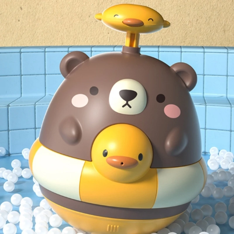 

Детская игрушка для ванны, игрушечный стакан для бассейна, медведь, спринклер, игрушка для ванны, водная игрушка для ванной комнаты