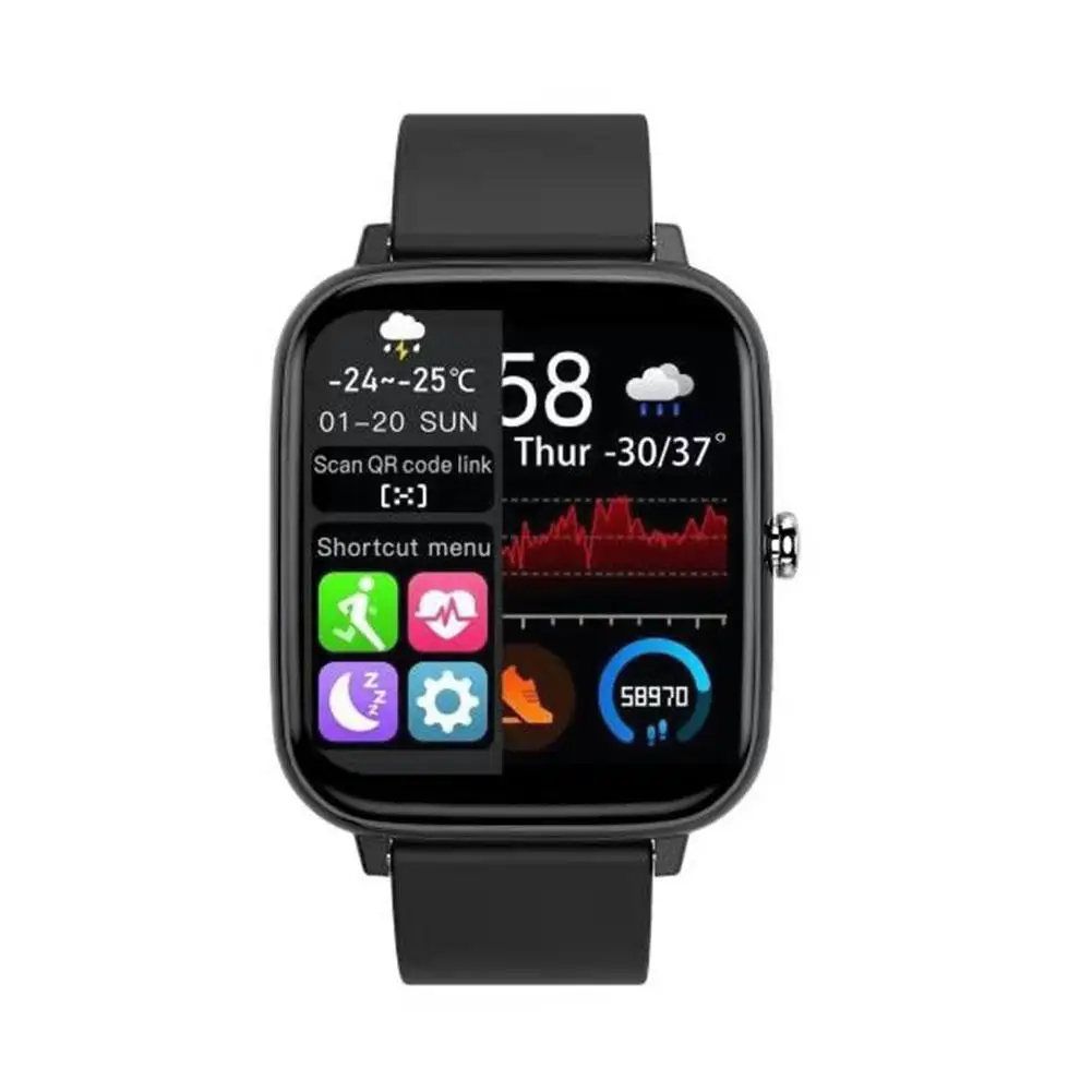 Smart Watch P6 Full Screen Answer Call Sport Fitness Men Smartwatch Tracker Women Dial Gift Custom Y0G0