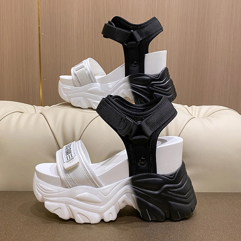 

Klein blue color matching dad shoes to increase Roman adhesive shoes women's summer new glue