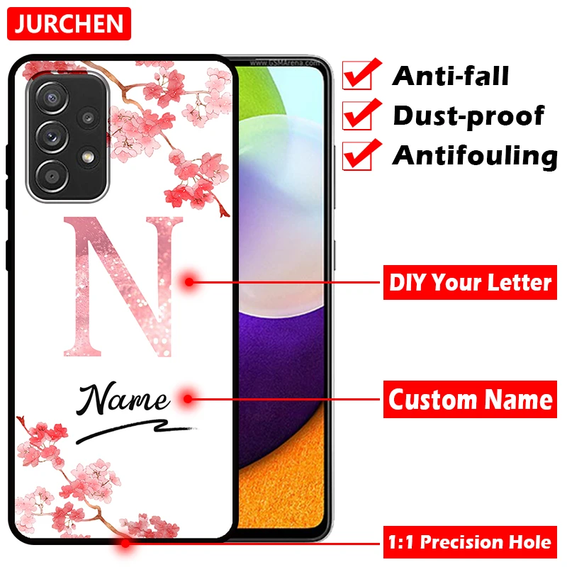 JURCHEN чехол для телефона с именем на заказ Xiaomi Redmi Note 10 Pro 9T 9C 9 8 7 6 5 4 A S2 Plus CC9 E 4X K30i 4G -