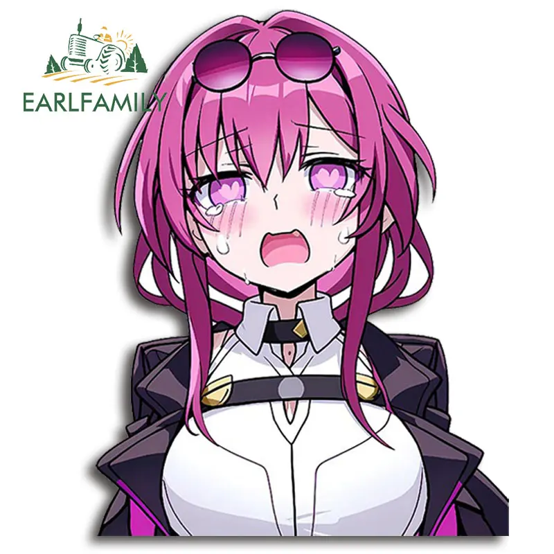 

EARLFAMILY 13 см для Honkai: Star Rail Kafka Мультяшные автомобильные наклейки для мотоцикла, багажника, окон, индивидуальные искусственные