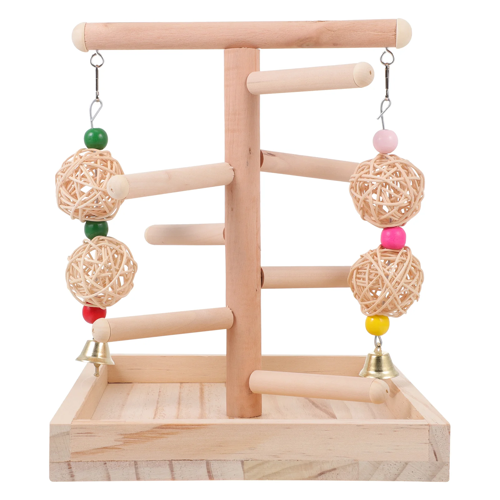 

1Pc Durable Natural Standing Rack Birds Cage Rest Stand Practical Pet Supply