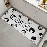 madream 2022 pvc kitchen mat fashion bedroom bedside carpet cartoon pattern home bathroom non slip rug entry door long carpet