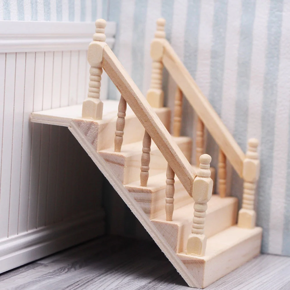 

Mini Staircase Desktop Ornament Mini Wooden Staircase Mini House Decoration