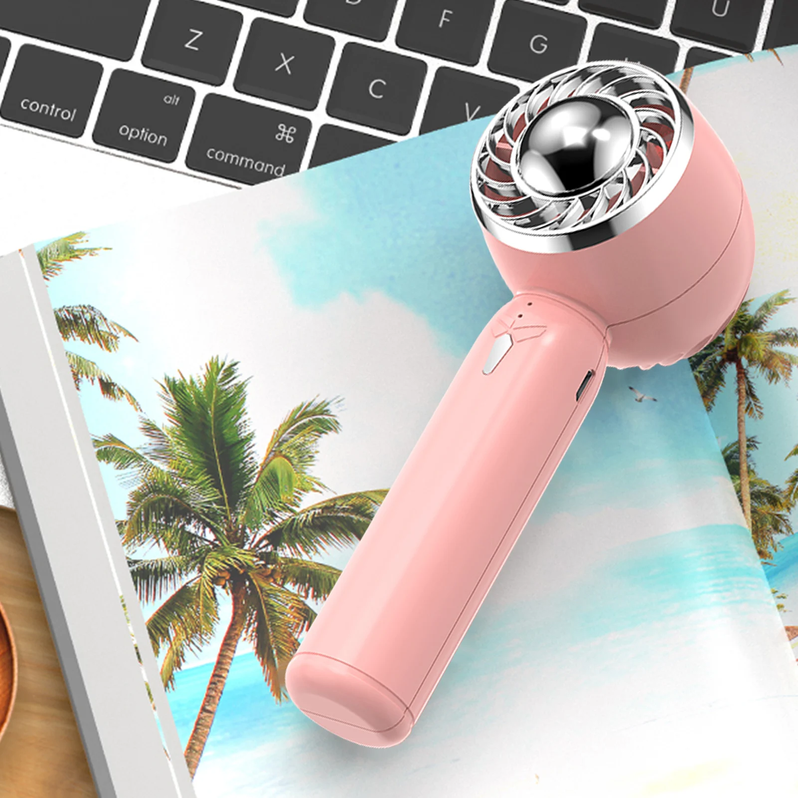 

Mini Portable Fan Handheld Portable Fan Rechargeable 3 Speed Adjustable 2000mah Rechargeable Battery Personal Desk Table Fan For