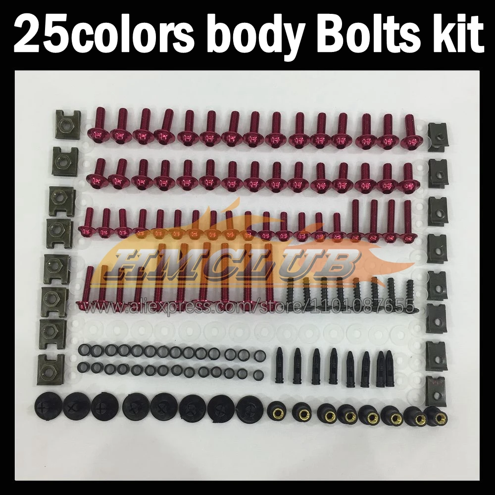 

268ps Full Screws Kit Body bolt For SUZUKI GSX R1000 K7 GSXR 1000 CC 1000CC GSXR1000 07 08 2007 2008 Fairing bolts screw NutS