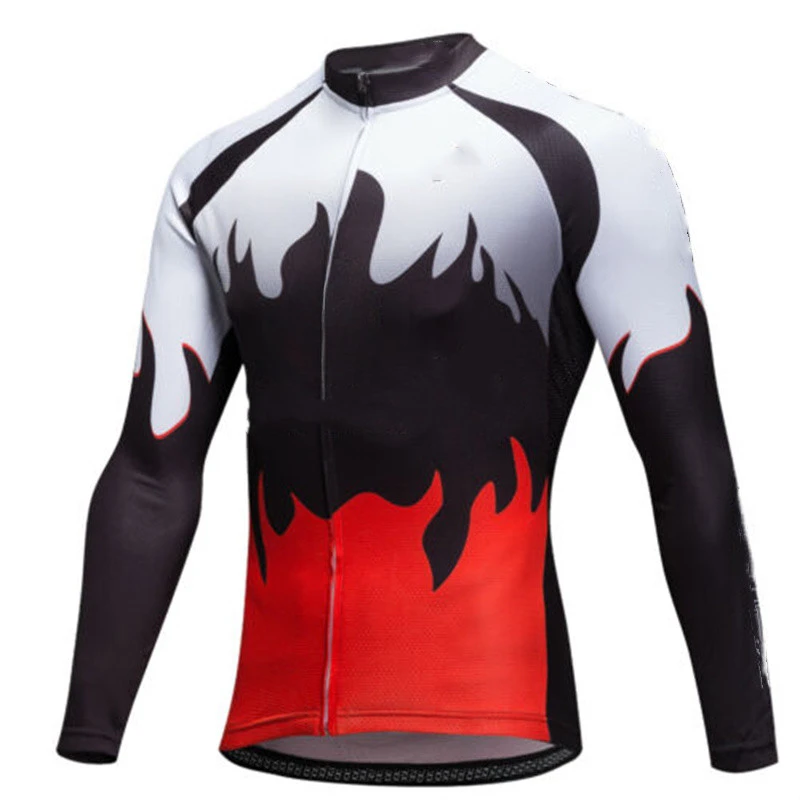 

Long Sleeve Mountain Bike Shirts 2023 Autumn Men's Cycling Jerseys New Colorful Bicycle Sportswear Outdoor