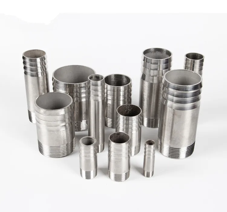 

304 Stainless Steel Pagoda Barb Pipe Hose Fittings Connector DN8 DN10 DN15 DN20 DN25 DN30 DN35 DN40