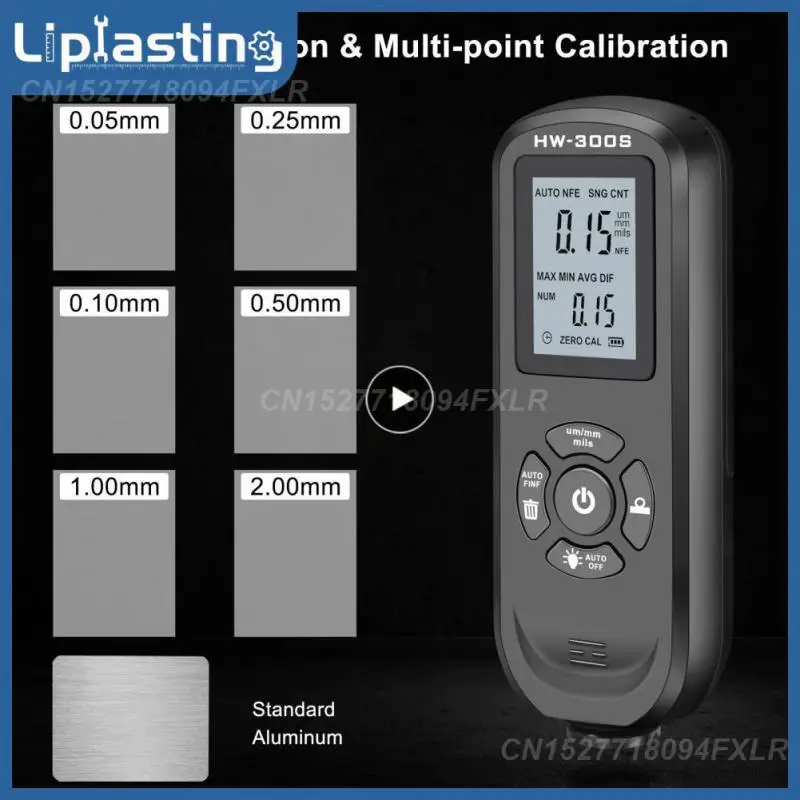 

Car Paint Film Thickness Tester Measuring F/N Manual Paint Tool HW-300S Digital Coating Thickness Gauge 0.1micron/0-2000