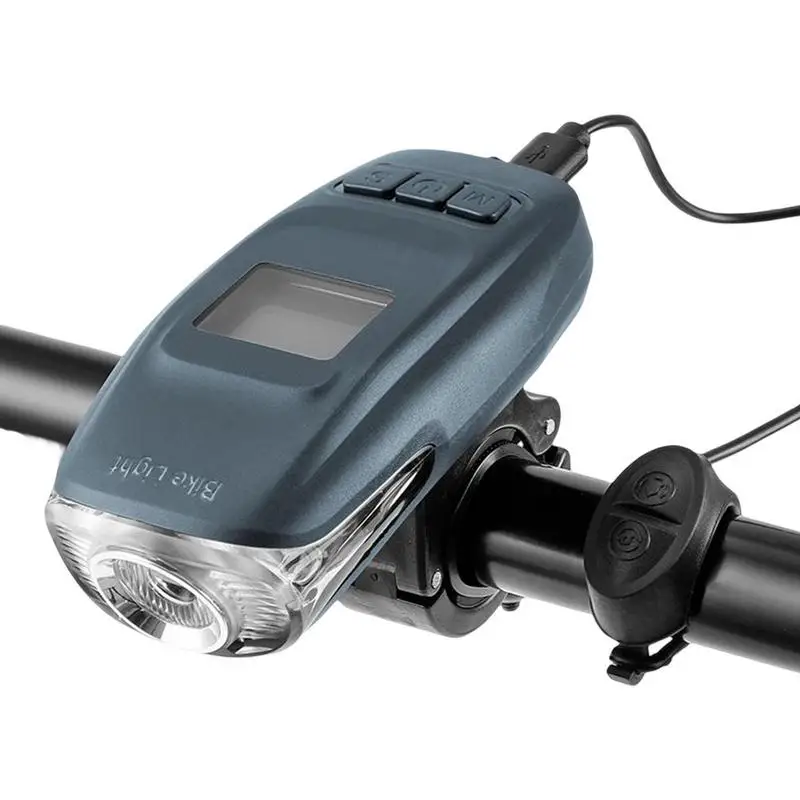 

3 In 1LED Bicycle Light Front 280 Lumens USB Rechargeable Bike Horn Bicycle Computer Front Headlight For Men Women Kids