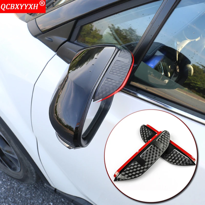 Купи Car Styling ABS Car Rearview Mirror Eyebrow Rain Gear Shield Anti-rain Cover For KIA Sorento Seltos RIO X-LINE NIRO K5 2015-2022 за 937 рублей в магазине AliExpress