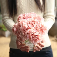 hydrangea branch artificial flowers wedding for home decor autumn silk peony bouquet for bride fake flower party room decoration