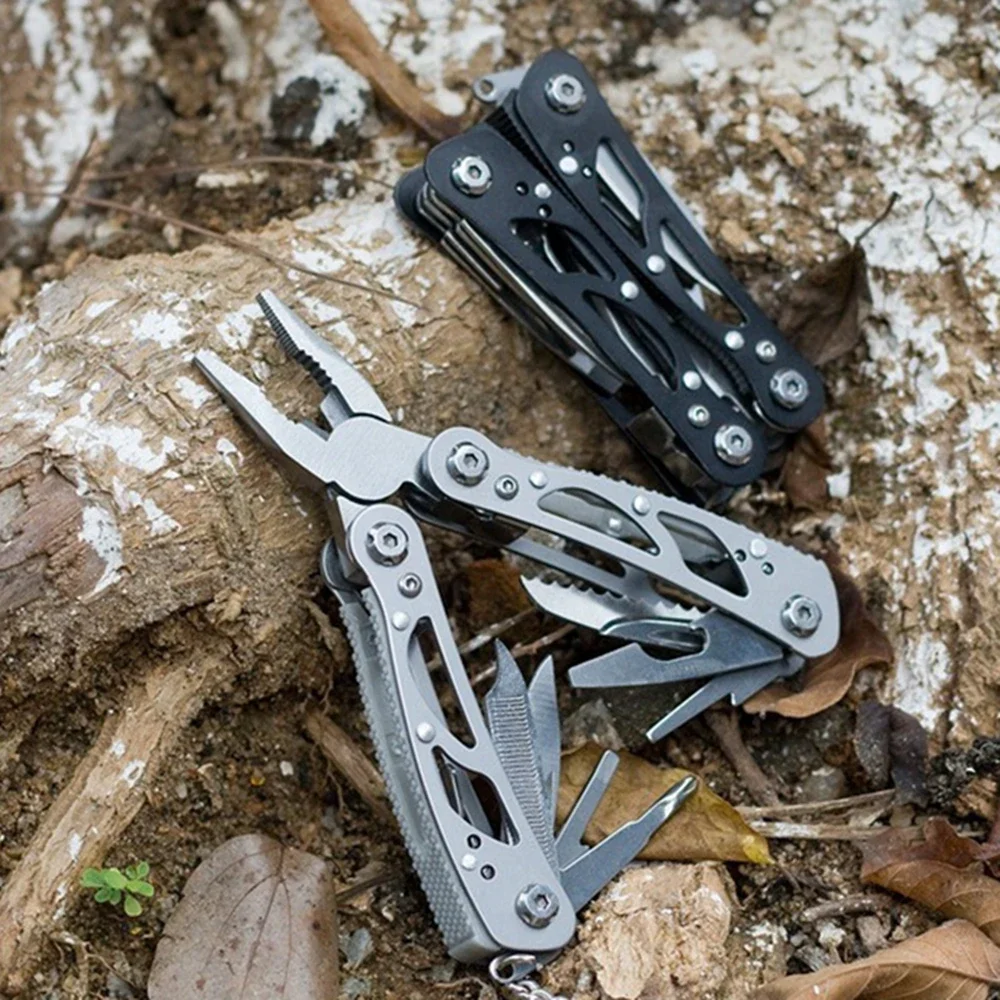 

Multifunction Stainless Steel Multi-tool Mini Portable Pocket Folding Knife Pliers Multifunctional outdoor camping tools