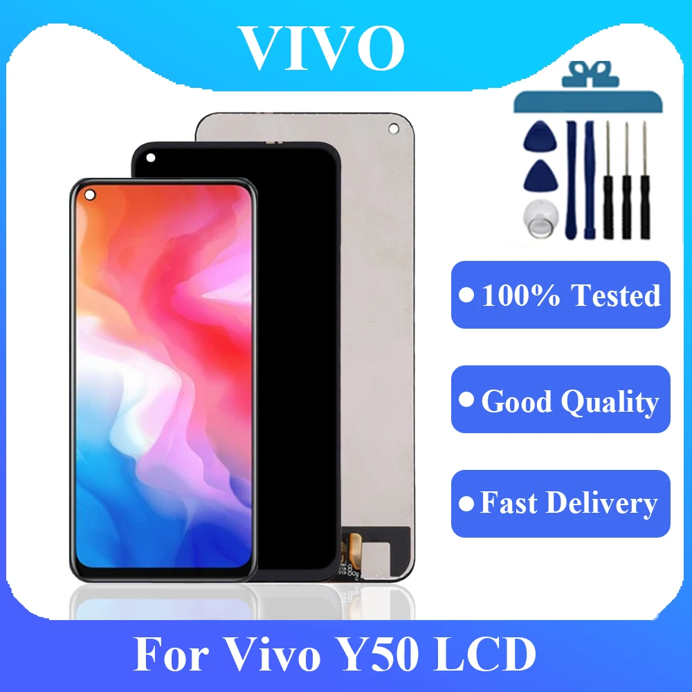 

Original For Vivo Y50 LCD Display Touch Screen Digitizer Assembly For Vivo Y50 1935,V1965A LCD Display Touch Repair Parts