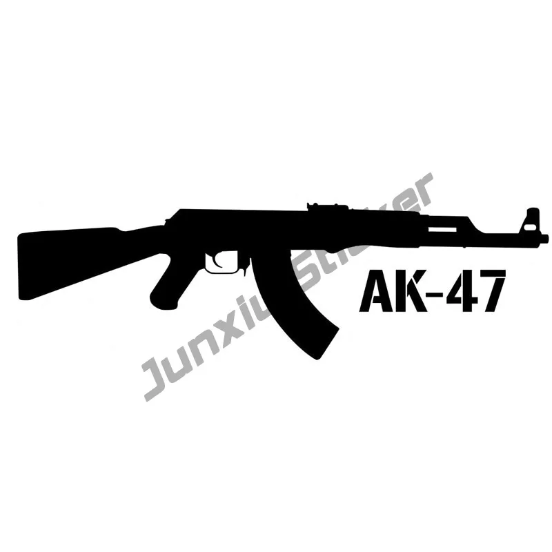 

Creative Decals KALASHNIKOV AK-47 Gun Car Sticker Cover Scratches Waterproof for Bumper Windshield Decals Car Decoration KK15cm