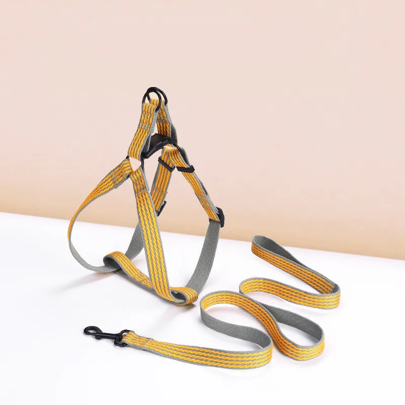 

Lightweight Dog Chest Strap Comfortable Soft Portable Polyester Small Medium Pet Puppy Harness for Outdoor Training Leash Rope