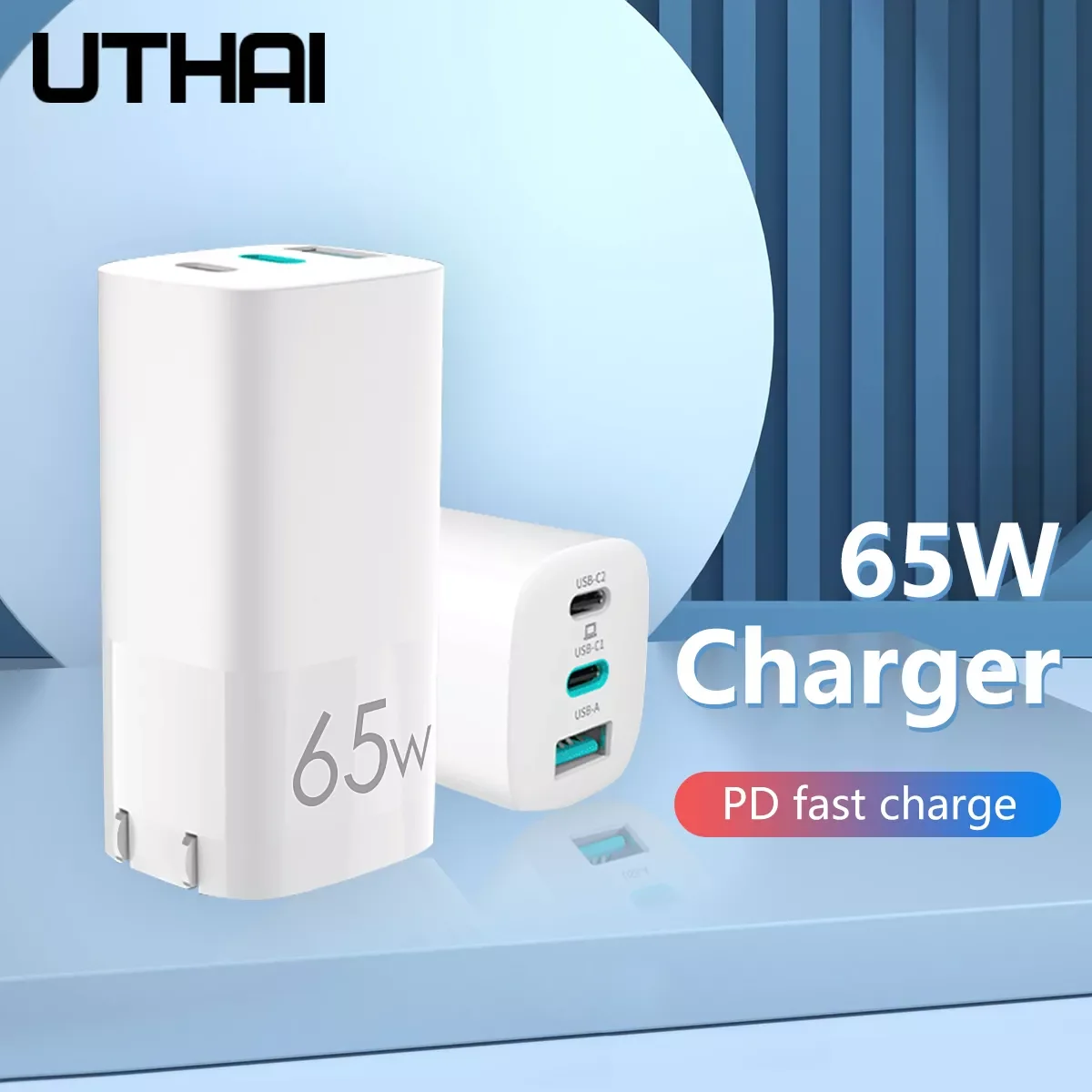 

NEW Gallium Nitride Charger PD Fast Charge Mobile Phone Charger GaN Fast Charger Three Ports Direct Charge Support iphone 11~13