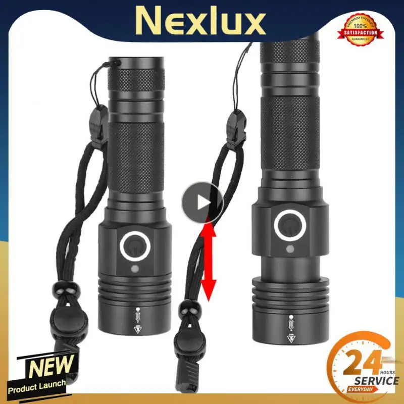 

Светодиодный фонарик с телескопическим зумом, тактические стробоскопические фонарики с длительным сроком службы батареи, водонепроницаемый фонарь для кемпинга, 1 ~ 8 шт.