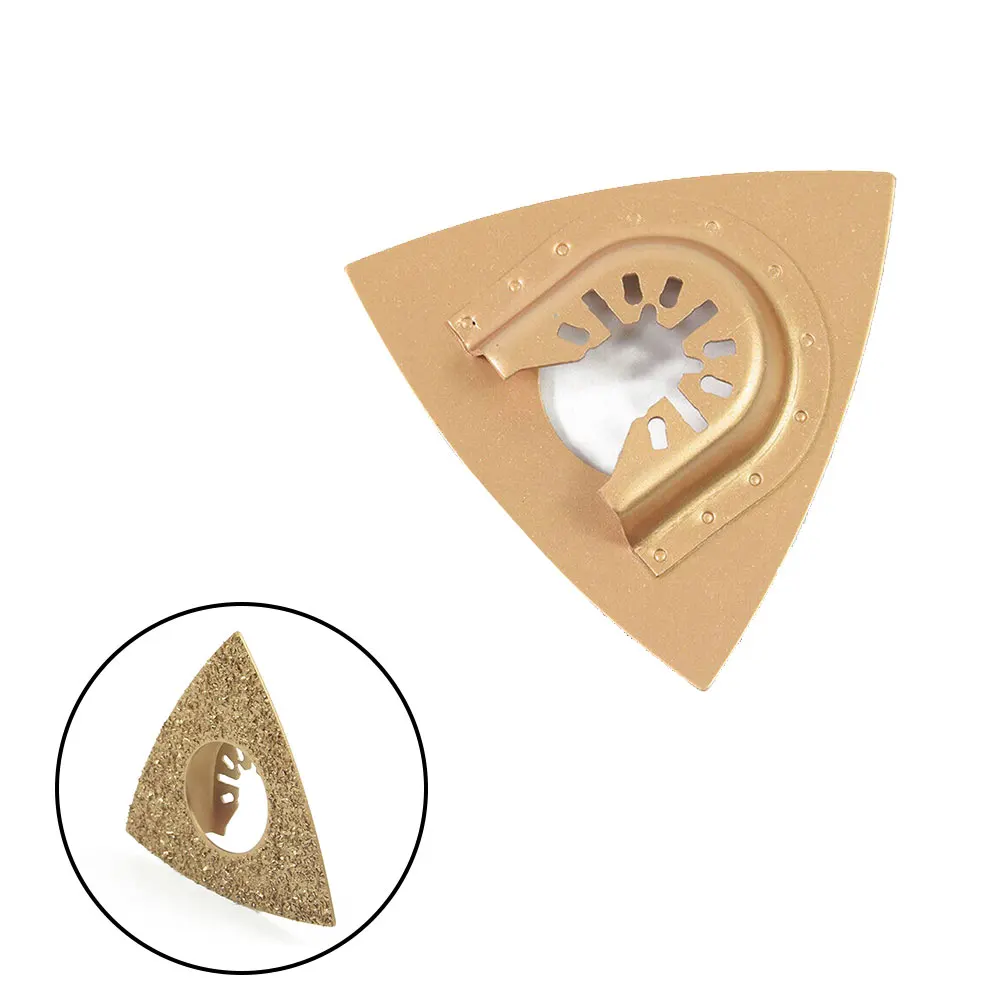 

1pcs Carbide Triangle Rasp Oscillating Triangular Saw Blades E-cut For Fein Porter Cable Sanding Fillers Tile Ceramics