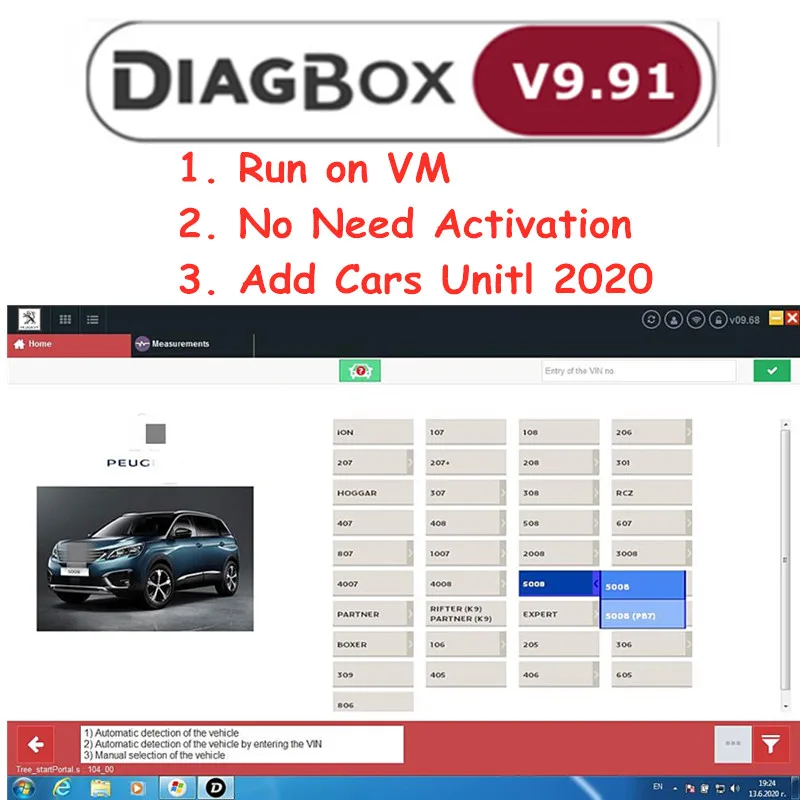 Автомобильный диагностический прибор Lexia3 Diagbox V9.91 для Citroen/Peogeot |