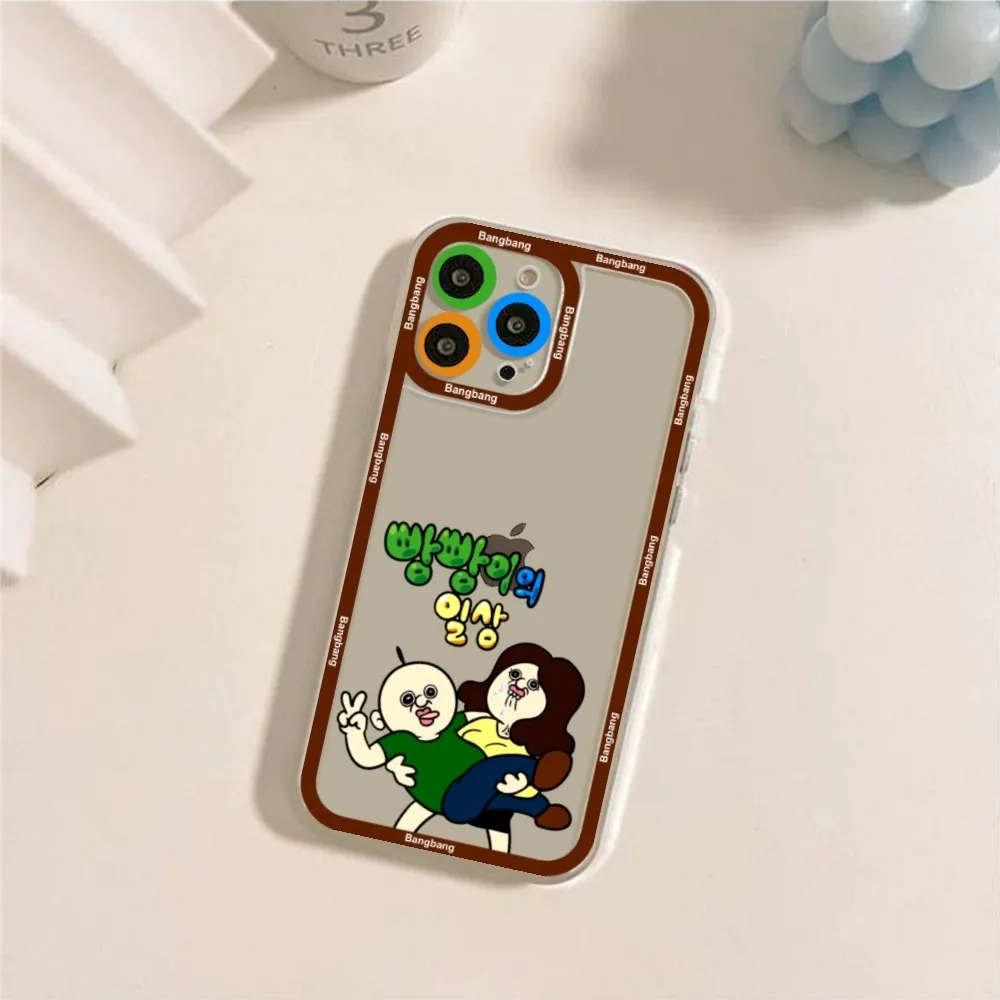 Чехол для телефона в стиле аниме Kawaii Bangbang IPhone 11 12 13 14 15 Pro Promax Plus Mini