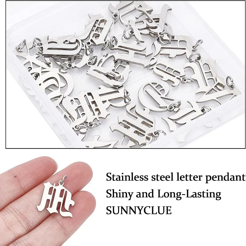 Металлические Подвески В Готическом Тибетском Стиле С 26 Буквами Алфавита