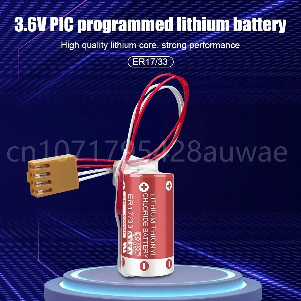 20 шт. 3 6 В 1600 мАч C500-BAT08 3G2A9-BAT08 ER17/33 для Omron CNC PLC серводвигателя аккумуляторы с вилкой