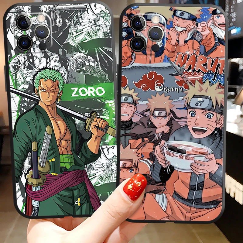 

Naruto One Piece Anime Phone Cases For iPhone 11 12 Pro MAX 6S 7 8 Plus XS MAX 12 13 Mini X XR SE 2020 Soft TPU Coque Carcasa