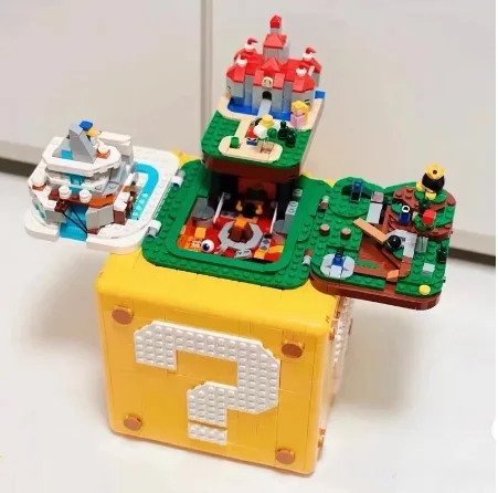 

New Game 2064PCS Compatible 71395 Super 64 Question Model buiding kit block self-locking bricks Christmas gift