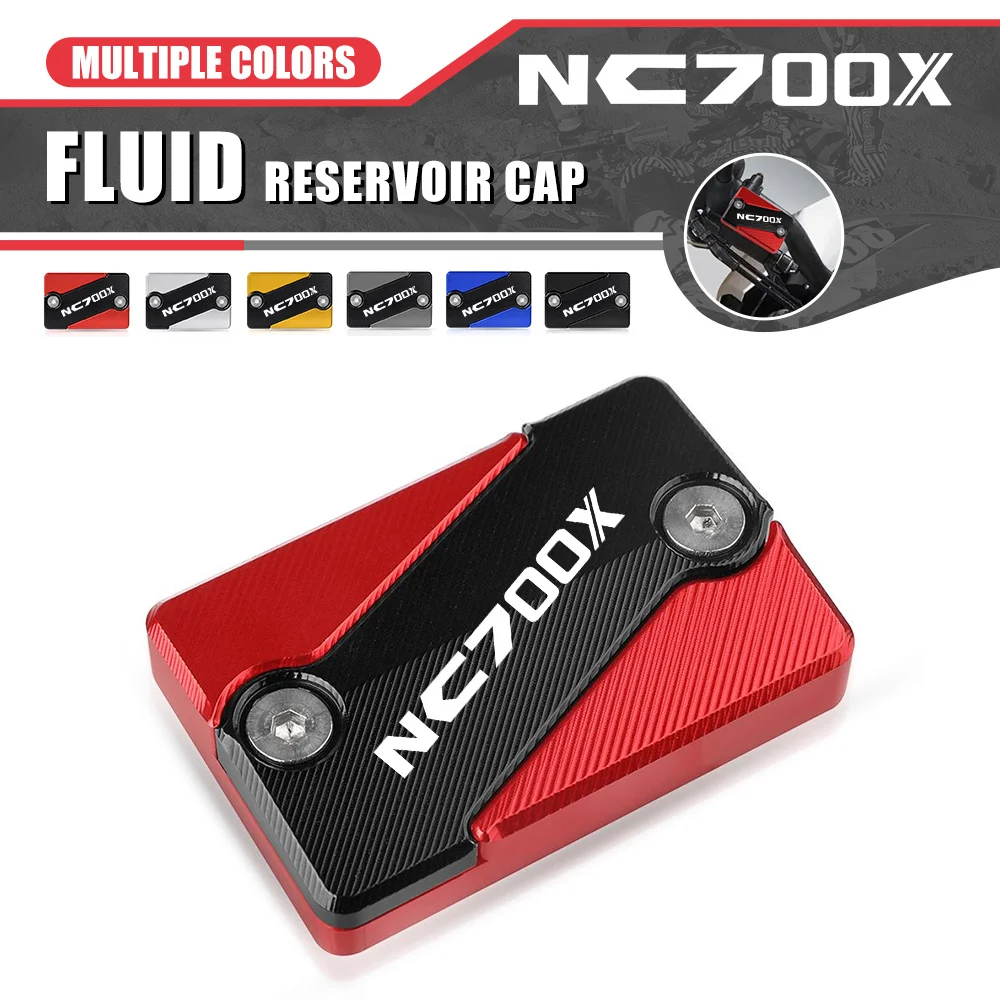 

Motorcycle Aluminum Rear Brake Fluid Reservoir Cap Cover Oil Fluid Cylinder For HONDA NC700X NC 700X NC700 X 2012 2013
