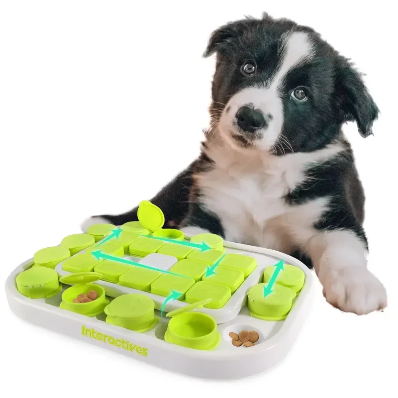 Фото Интерактивные игрушки для собак All for Paws: трехуровневая головоломка с дозатором лакомств для тренировки интеллекта и умственной стимуляции питомца. №1