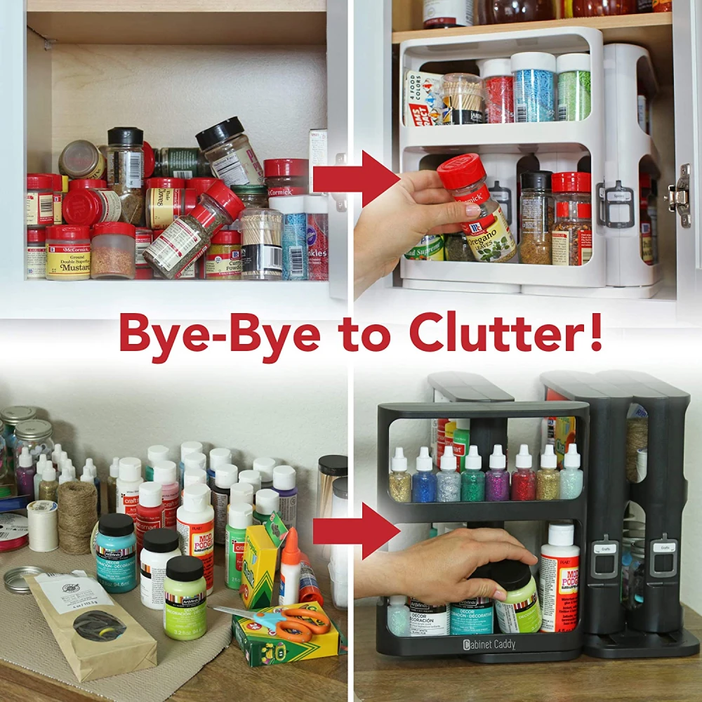 home kitchen spice organizer rack multi function rotating storage shelf slide kitchen cabinet cupboard organizer storage rack free global shipping