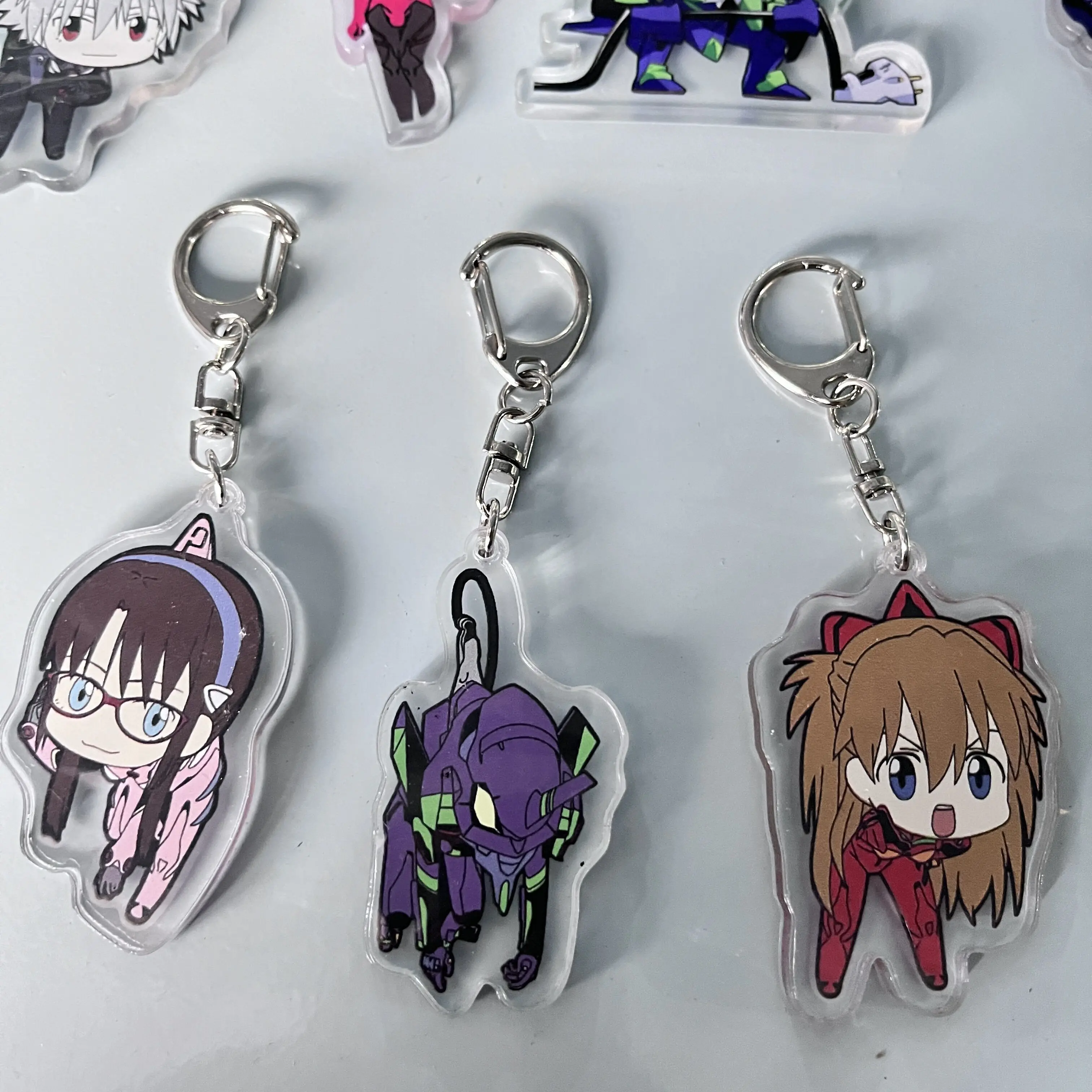 Аниме Neon Genesis Евангелион брелки с фигурками акриловые модели искусственных