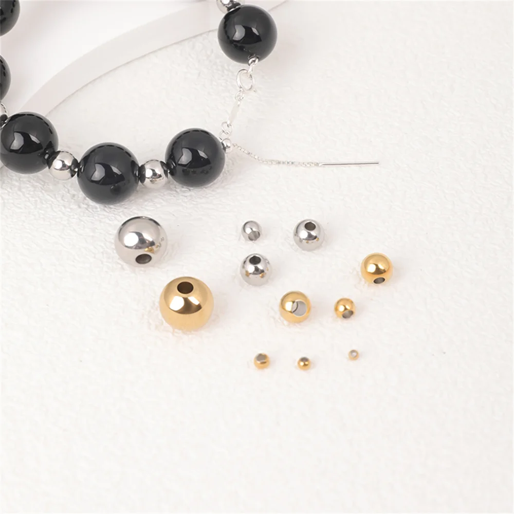 Бусины из нержавеющей стали 2-6 мм