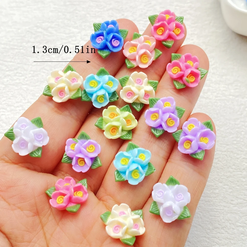 Мини-розы и листья из резины TSXJY