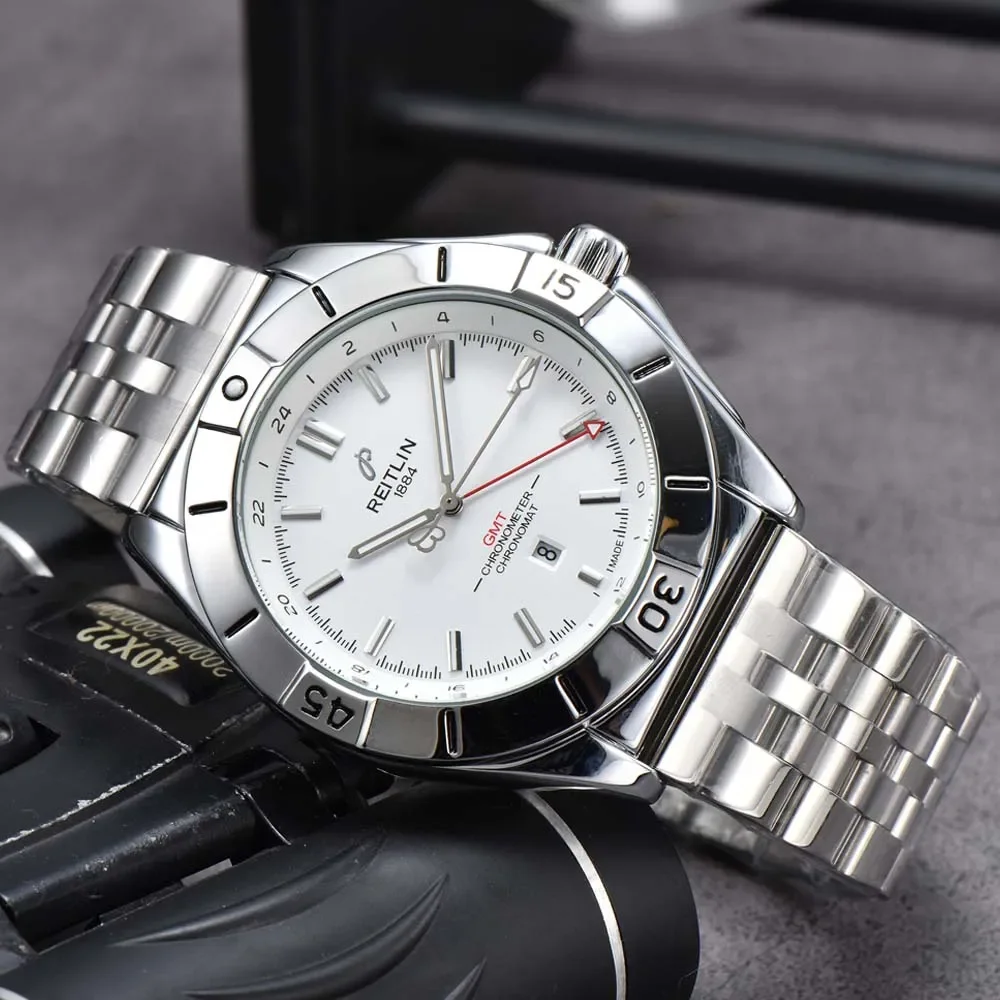

Breitling-Reloj de pulsera deportivo para hombre, cronógrafo de lujo de alta calidad, automático, con fecha, a prueba de agua,