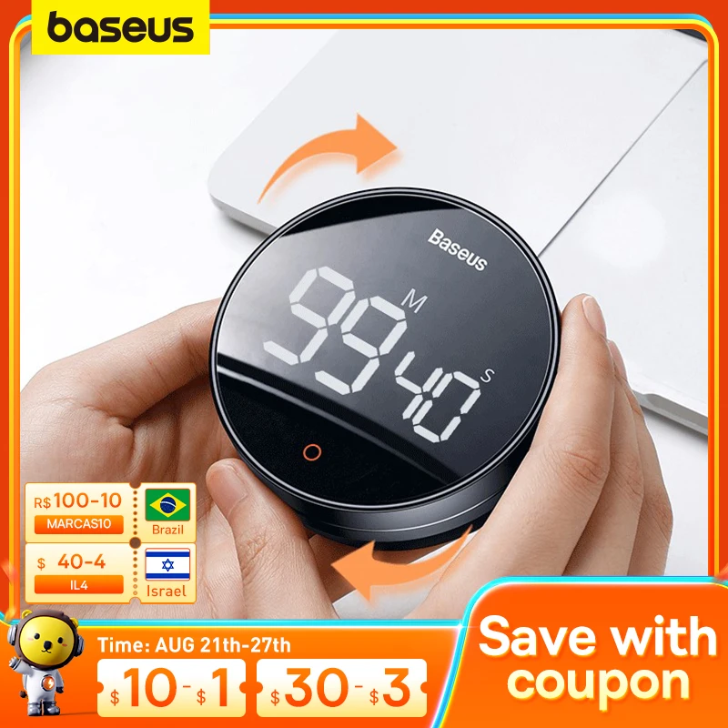 Kitchen Timer Manual Digital Timer Stand Desk Clock Cooking Timer Shower Study Stopwatch