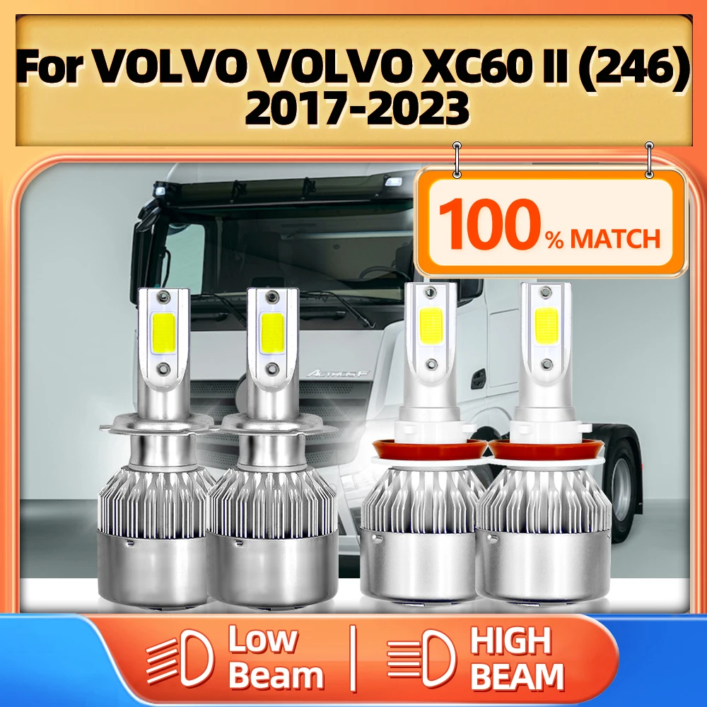 

H11 H7 автомобильные фары дальнего и ближнего света для грузовиков 55 000 в 6000K для VOLVO XC60 II (246) 2017 2018 2019 2020 2021 2022 2023