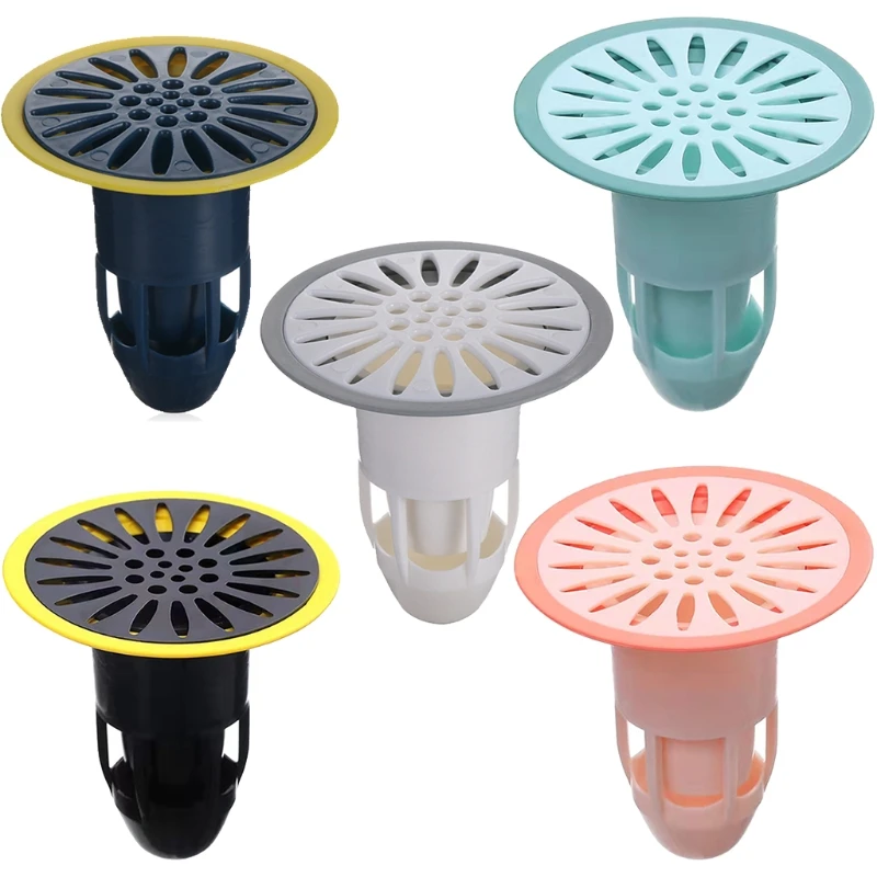 

Hair Catcher Durable Silicone Hair Stopper Shower Drain Covers Easy to Install and Clean Suit for Bathroom Bathtub
