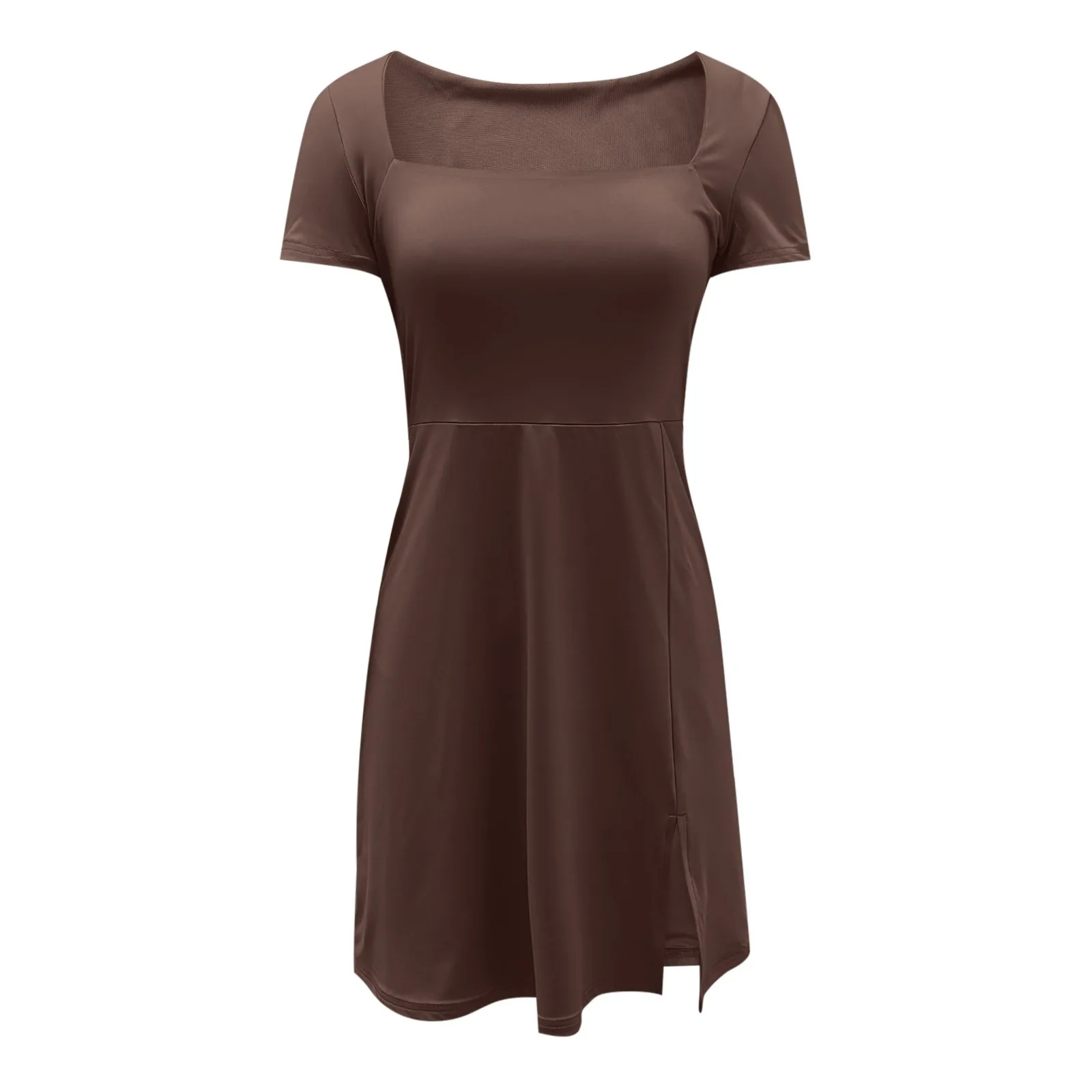 Женское мини-платье с коротким рукавом