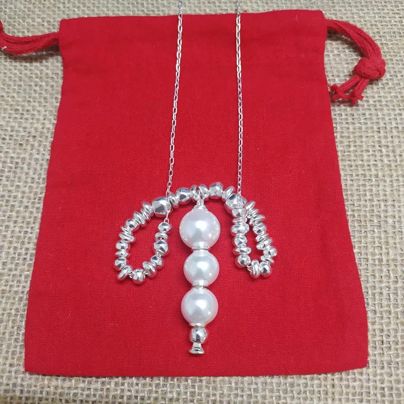 2022 New Popular Stainless Steel Alloy Silver Color Bead Necklace Women's Favorite Factory Free Wholesale Shipping